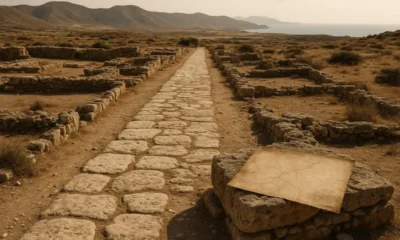 Roman road ruins in Almeria's Mediterranean landscape
