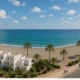 El Lancon beachfront in Carboneras with senior-friendly residential buildings and Mediterranean sea in daylight