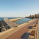 La Termica breakwater and promenade in Almeria under Mediterranean sunlight
